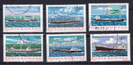 ROMANIA 1979 : SHIPS, 6 Used Stamps - Registered Shipping! - Usati