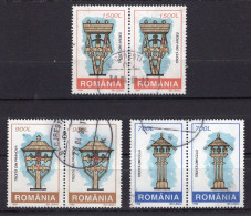 ROMANIA 1996 : RELIGION, HOLLY CROSS, 3 Really Used Stamps X 2 - Registered Shipping! - Gebruikt