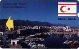 TURK-CYPRUS : NCYM04 30 FLAG Girne Yat Limani Kyrenia Harbour USED - Chipre