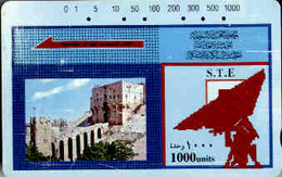 SYRIA : D04 1000 U Castle+satellite USED - Syrien