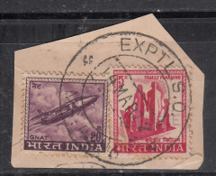 EXPTL S.O. Pmk Refugee Relief Used On Piece, India RRT - Francobolli Di Beneficenza