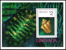 Grenada 1975 Sea Shells Souvenir Sheet Unmounted Mint. - Grenade (1974-...)