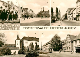 73905252 Finsterwalde Die Saenger Am Markt Thaelmannstrasse Schloss Postamt  - Finsterwalde