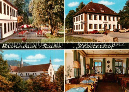 73866149 Bronnbach Gasthaus Und Pension Klosterhof Gastraum Terrasse Kirche Bron - Wertheim