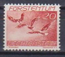 LIECHTENSTEIN 1939  POSTA AEREA  UCCELLI DIVERSI  UNIF. 19  MNH XF - Luftpost