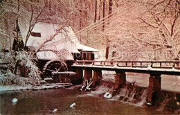 72956941 Mountain_Brook The Old Mill Winter Snow Scene - Autres & Non Classés