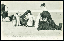 A65  ALGERIE CPA  SCENES ET TYPES - CARAVANE DANS LE DESERT - Verzamelingen & Kavels