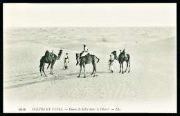 A65  ALGERIE CPA  SCENES ET TYPES - DUNES DE SABLE DANS LE DESERT - Verzamelingen & Kavels