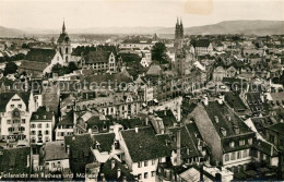 13191913 Basel BS Stadtblick Mit Rathaus Und Muenster Basel BS - Other & Unclassified