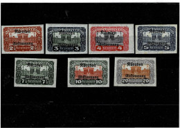 CARINZIA ,"Plebiscito",francobolli D'Austria Del 1919-20 ,soprastampati ,non Dentellati ,MH ,qualita Ottima - Ungebraucht