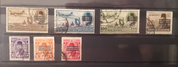 Egypt, 1953 King Farouk King Egypt And Sudan , 3 Bars Surcharged, Collection Of 7 Stamps Used - Gebruikt