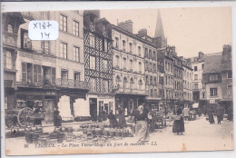 LISIEUX- LA PLACE VICTOR-HUGO UN JOUR DE MARCHE - Lisieux