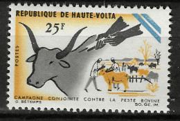 Upper Volta 1966 MiNr. 197  Obervolta Fight Against Rinderpest, Farm, Vaccination For Cattle 1v MNH**  1.60 € - Ferme