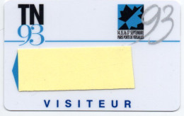 Carte Salon Badge TN 93  Card PARIS FRANCE Karte (F 586) - Exhibition Cards