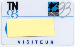 Carte Salon Badge TN 93  Card PARIS FRANCE Karte (F 587) - Ausstellungskarten