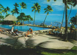 OCEANIA - ISOLE FIGI /  FIJI - SWIMMING POOL  AND BAY AT THE REGENT OF FIJI HOTEL - NADI - PISCINA - 1989 - Figi