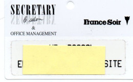 Carte Salon Badge SECRETARY Card Karte (F 592) - Cartes De Salon Et Démonstration