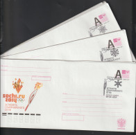 Olympic Games Sochi 2014: Russia 20 Torch Relay Covers. Postal Weight Approx 170 Gramms. Please - Inverno 2014: Sotchi