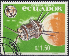Ecuador 1966 - Mi 1193 - YT Pa 450 ( Centenary Of I.T.U. : Russian Spacecraft Lunik III ) Airmail - Amérique Du Sud