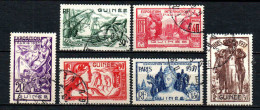 Guinée   - 1937  - Exposition Internationale  De Paris  - N° 119 à 124  - Oblit - Used - Used Stamps