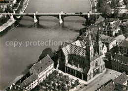 12941893 Basel BS Muenster Wettsteinbruecke Fliegeraufnahme Basel BS - Other & Unclassified