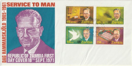 Zambia - 1971 - FDC - Dag Hammarskjold - Zambia (1965-...)