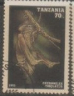 1995 TANZANIA STAMP USED On Fauna/Mammals/Bat/Cheiromeles Torquatus-The Hairless Bat - Fledermäuse