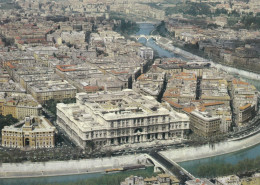 CARTOLINA  ROMA,LAZIO-SCORCIO PANORAMICO E PALAZZO DI GIUSTIZIA-MEMORIA,CULTURA,RELIGIONE,BELLA ITALIA,NON VIAGGIATA - Multi-vues, Vues Panoramiques