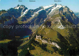 12780423 Seealpsee Panorama Alpstein Appenzeller Alpen Fliegeraufnahme Seealpsee - Andere & Zonder Classificatie