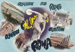 CARTOLINA  ROMA,LAZIO-OLIMPIADI ROMA 1960-STORIA,MEMORIA,CULTURA,RELIGIONE,IMPERO ROMANO,BELLA ITALIA,NON VIAGGIATA - Stadia & Sportstructuren