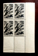 France 1943 Bloc De 4 Timbres N** YT N° 584 Secours National - Feuilles Complètes