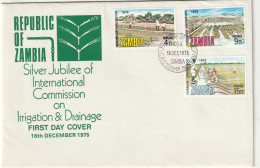 Zambia - 1975 - FDC - International Commission On Irrigation And Drainage 25th Anniversary - Zambia (1965-...)