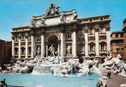 CARTOLINA  ROMA,LAZIO-FONTANA DI TREVI-STORIA,MEMORIA,CULTURA,RELIGIONE,IMPERO ROMANO,BELLA ITALIA,NON VIAGGIATA - Fontana Di Trevi