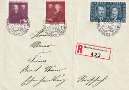 Liechtenstein Lettre Recommandée Mauren 1943 - Covers & Documents