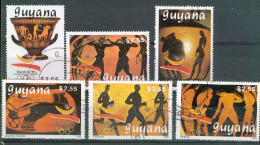 GUYANA / JO DE BARCELONNE 1992 SERIE N° 2151D à 2151J OBLITERES - Zomer 1992: Barcelona