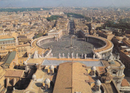 CARTOLINA  ROMA,LAZIO-PIAZZA S.PIETRO-STORIA,MEMORIA,CULTURA,RELIGIONE,IMPERO ROMANO,BELLA ITALIA,NON VIAGGIATA - San Pietro