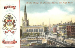 11732791 Bristol UK St Nicholas Church And High Street Wappen  - Bristol