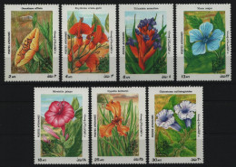 Afghanistan 1985 - Mi-Nr. 1419-1425 ** - MNH - Blumen / Flowers - Afghanistan