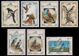 Afghanistan 1985 - Mi-Nr. 1445-1451 ** - MNH - Vögel / Birds - Afghanistan