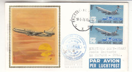 Belgique - Lettre De 1976 - Oblit Bruxelles - 1er Vol SABENA Bruxelles La Havanne - Avions - Cachet De Cuba - - Brieven En Documenten