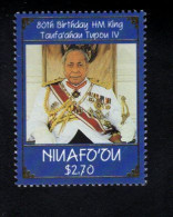 1933816293 1998 NIUAFO'OU SCOTT 207 (XX) POSTFRIS MINT NEVER HINGED - KING TAUFA'AHAU TUPOU IV - 80TH  BIRTHDAY - Altri - Oceania