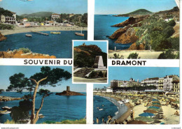 83 Souvenir Du DRAMONT Vers Agay Anthéor En 5 Vues En 1964 Hôtel Beau Séjour Plage Pedalos Monument Rochers Rouges - Antheor