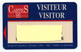 Carte Salon CarteS 95  France Paris Card  Magnétique Karte TBE (F 617) - Badge Di Eventi E Manifestazioni