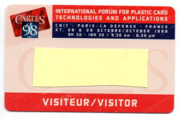 Carte Salon CarteS 98  France Paris Card  Magnétique Karte TBE (F 619) - Ausstellungskarten