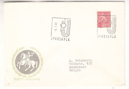 Finlande - Lettre De 1966 - Oblit Jyväskyla - Exp Vers Assebroek - - Lettres & Documents
