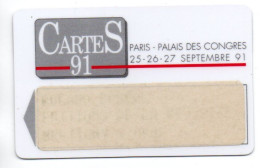 Carte Salon CarteS 91  France Paris Card  Magnétique Karte TBE (F 621) - Exhibition Cards