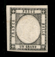 Antichi Stati Italiani - Napoli - 1861 - 1 Grano Nero (19) - Gomma Originale - Diena - Autres & Non Classés