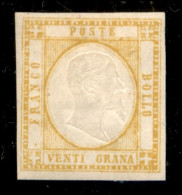 Antichi Stati Italiani - Napoli - 1861 - 20 Grana (23) - Molto Bello E Fresco - Gomma Originale Con Linguella - Diena +  - Otros & Sin Clasificación