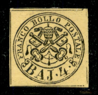 Antichi Stati Italiani - Stato Pontificio - 1864 - 5 Baj (5A) - Gomma Originale - Andere & Zonder Classificatie