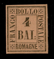 Antichi Stati Italiani - Romagne - 1859 - 4 Bai (5) - Gomma Originale - Diena - Other & Unclassified